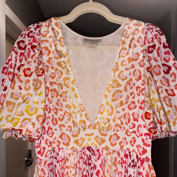 🤩Rococo Sand Avana Leopard Print Puff-Sleeve Maxi Dress🤩 - Picture 9 of 11